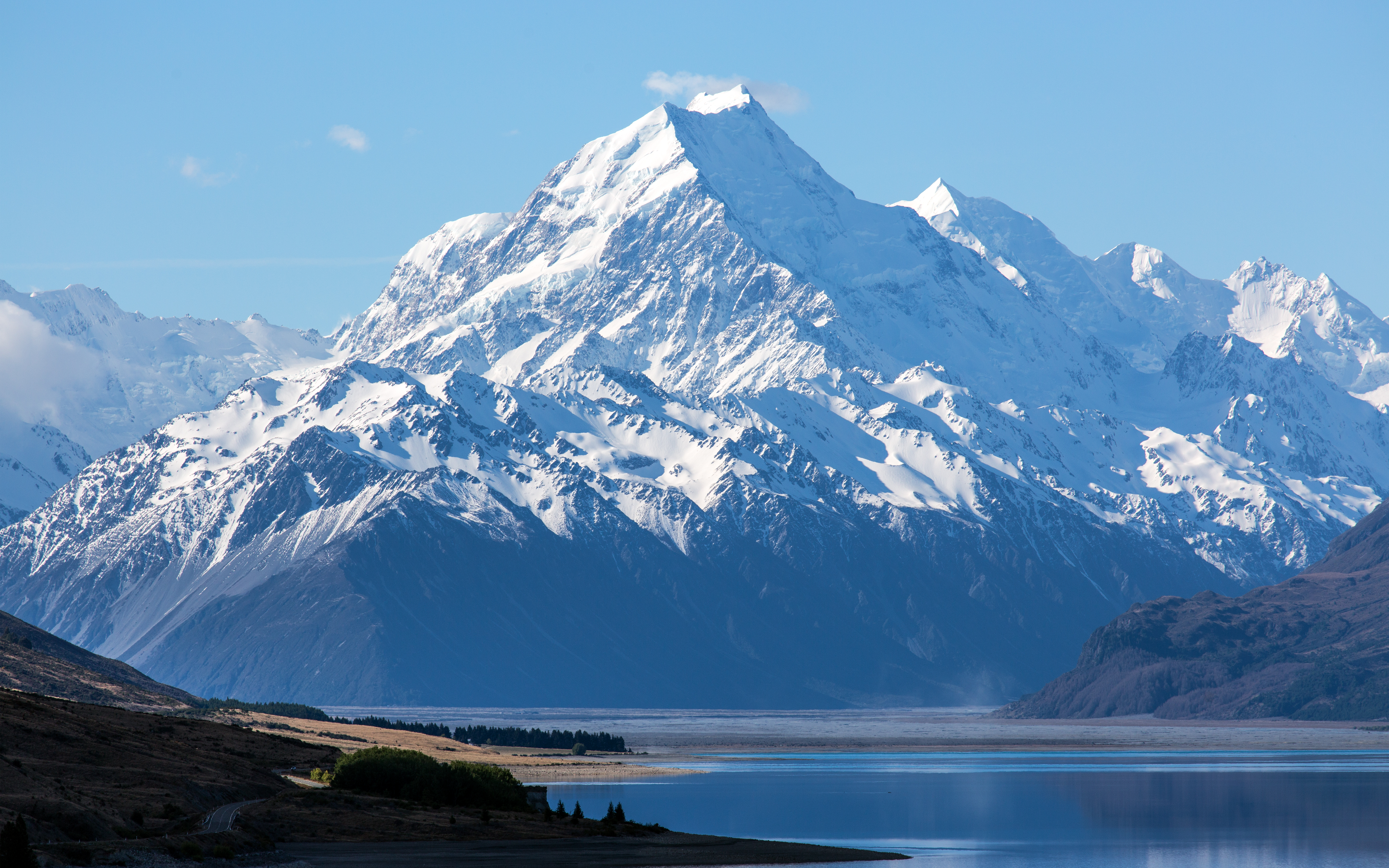 Mount Cook 4K Wallpaper, New Zealand, Aoraki National Park